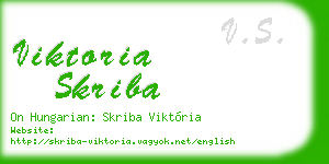 viktoria skriba business card